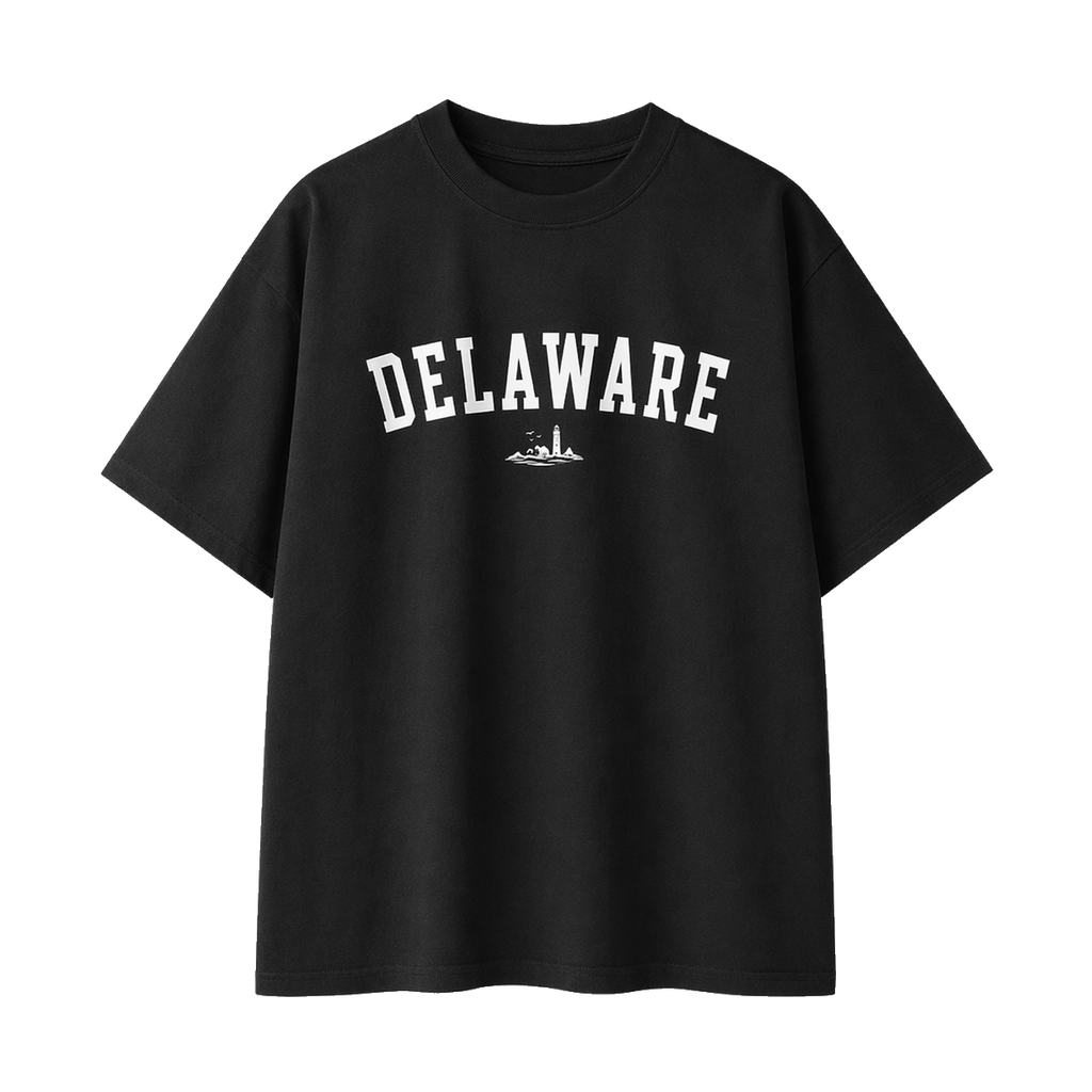 Collection 9 Delaware Essential Cotton T-Shirt - Black front