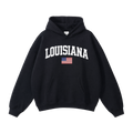 Collection 2 Louisiana Oversize Fleeced Hoodie - Black front