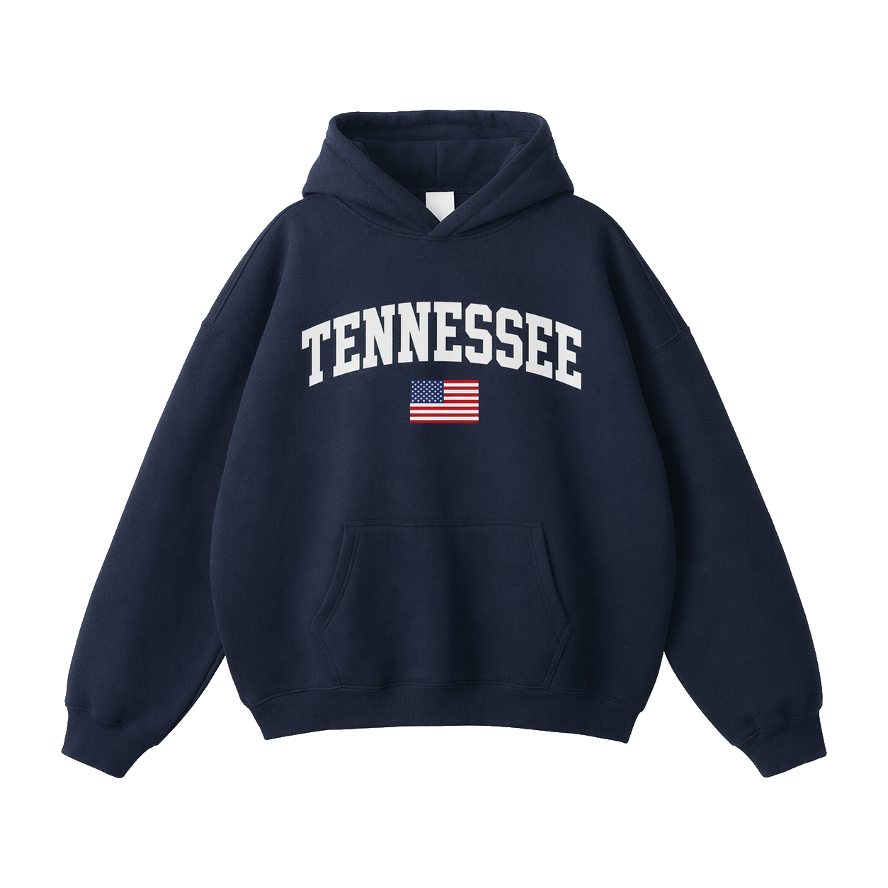 Collection 2 Tennessee Oversize Fleeced Hoodie - Navy Blue front