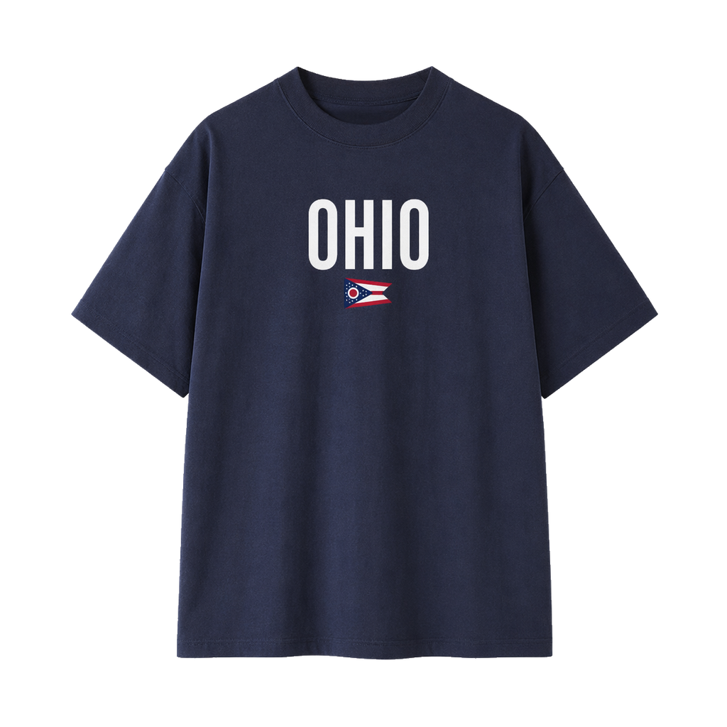 Collection 7 Ohio Essential Cotton T-Shirt - Navy Blue front
