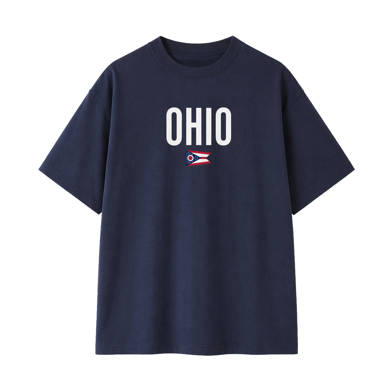 Collection 7 Ohio Essential Cotton T-Shirt - Navy Blue front