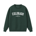 Collection 9 Colorado Essential Heavyweight Crewneck Sweatshirt - Dark Green front