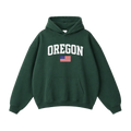 Collection 2 Oregon Oversize Fleeced Hoodie - Eden Green front