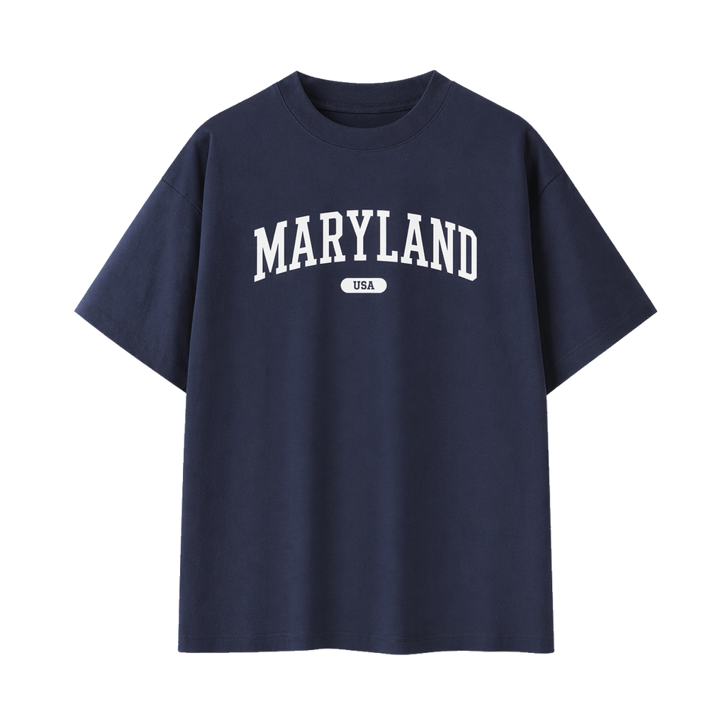 Collection 4 Maryland Essential Cotton T-Shirt - Navy Blue front