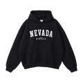 Collection 9 Nevada Oversize Fleeced Hoodie - Black front