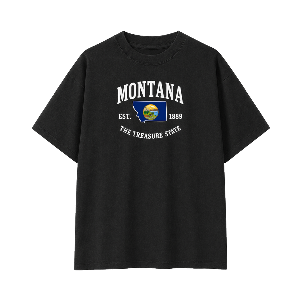 Collection 8 Montana Essential Cotton T-Shirt - Black front