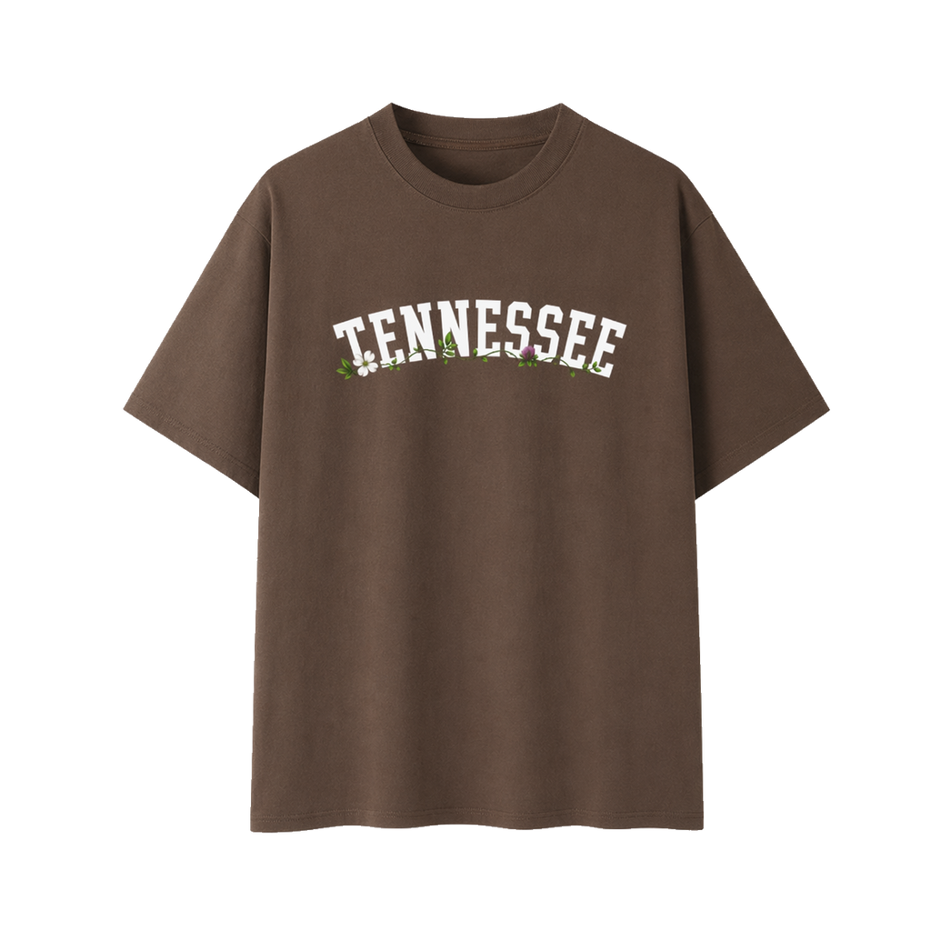 Collection 10 Tennessee Essential Cotton T-Shirt - Coffee front