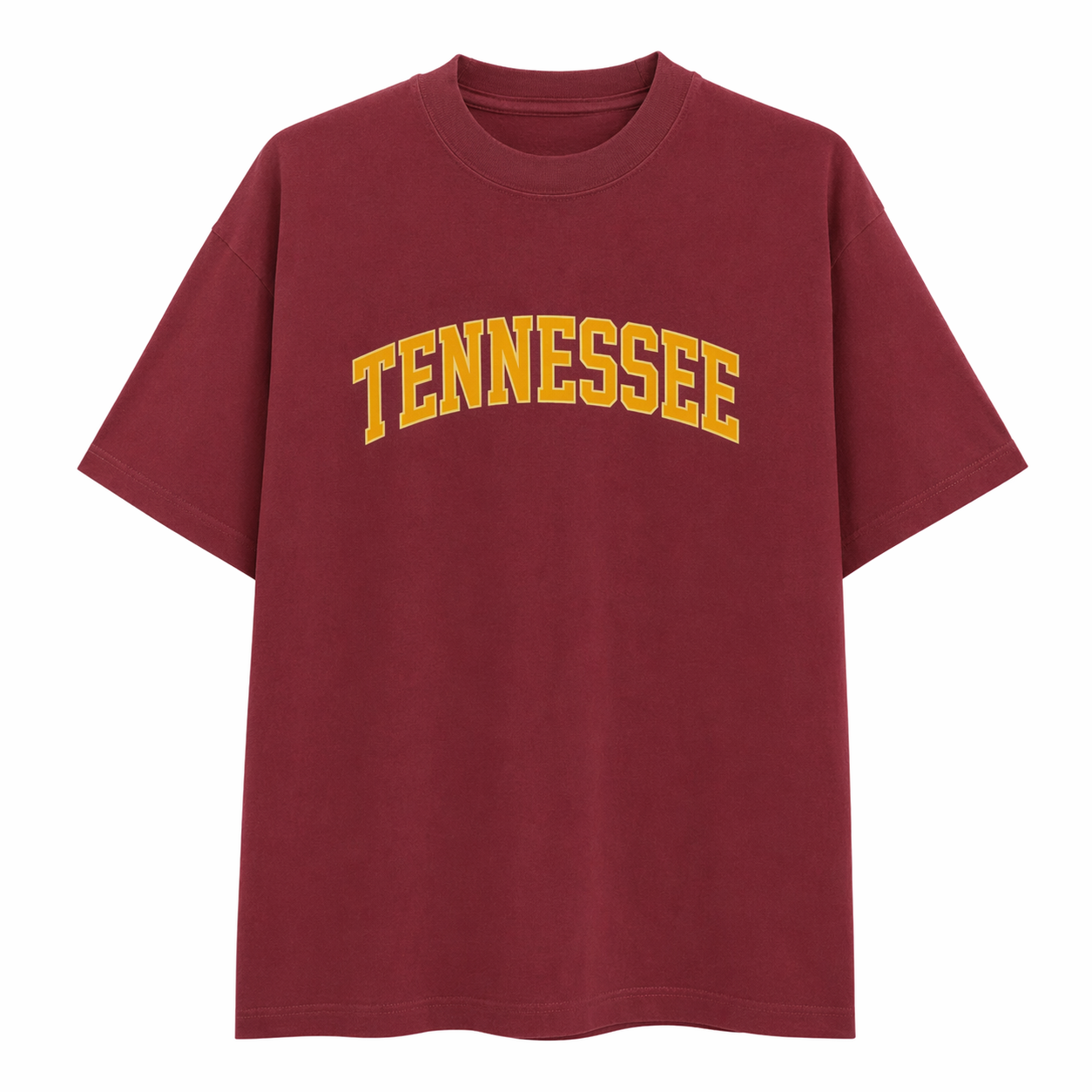 Collection 1 Tennessee Essential Cotton T-Shirt - Wine Gray front