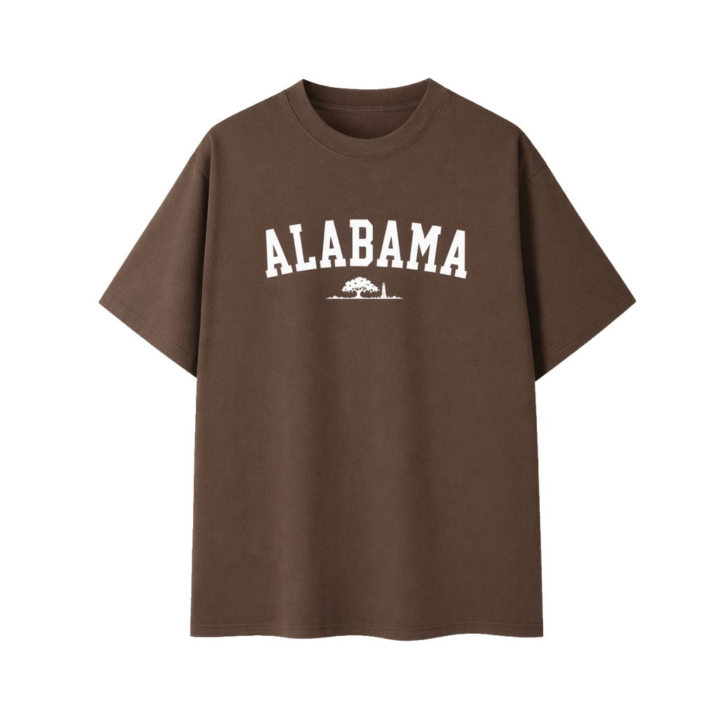 Collection 9 Alabama Essential Cotton T-Shirt - Coffee front
