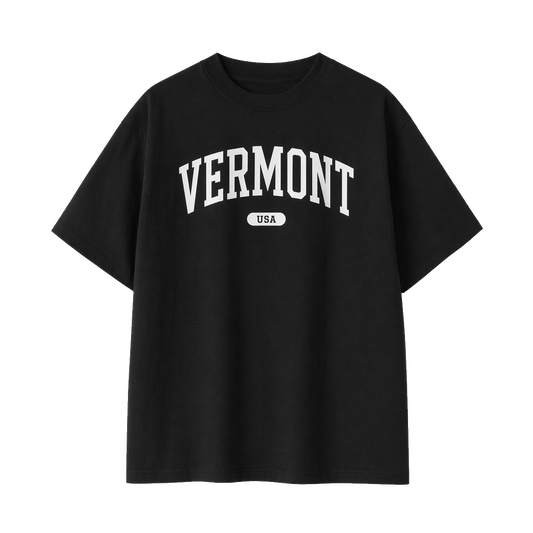 Collection 4 Vermont Essential Cotton T-Shirt - Black front