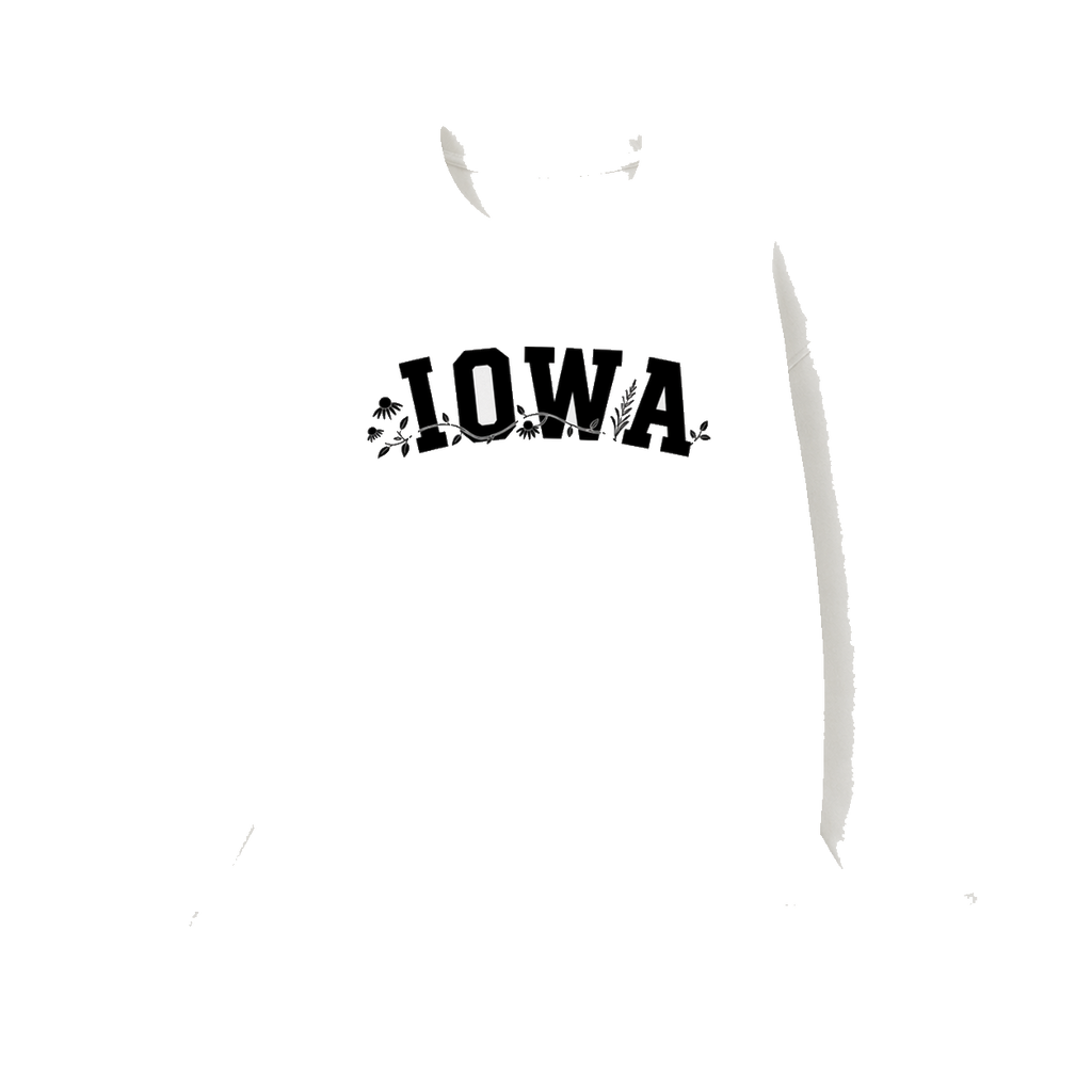 Collection 10 Iowa Essential Heavyweight Crewneck Sweatshirt - White front