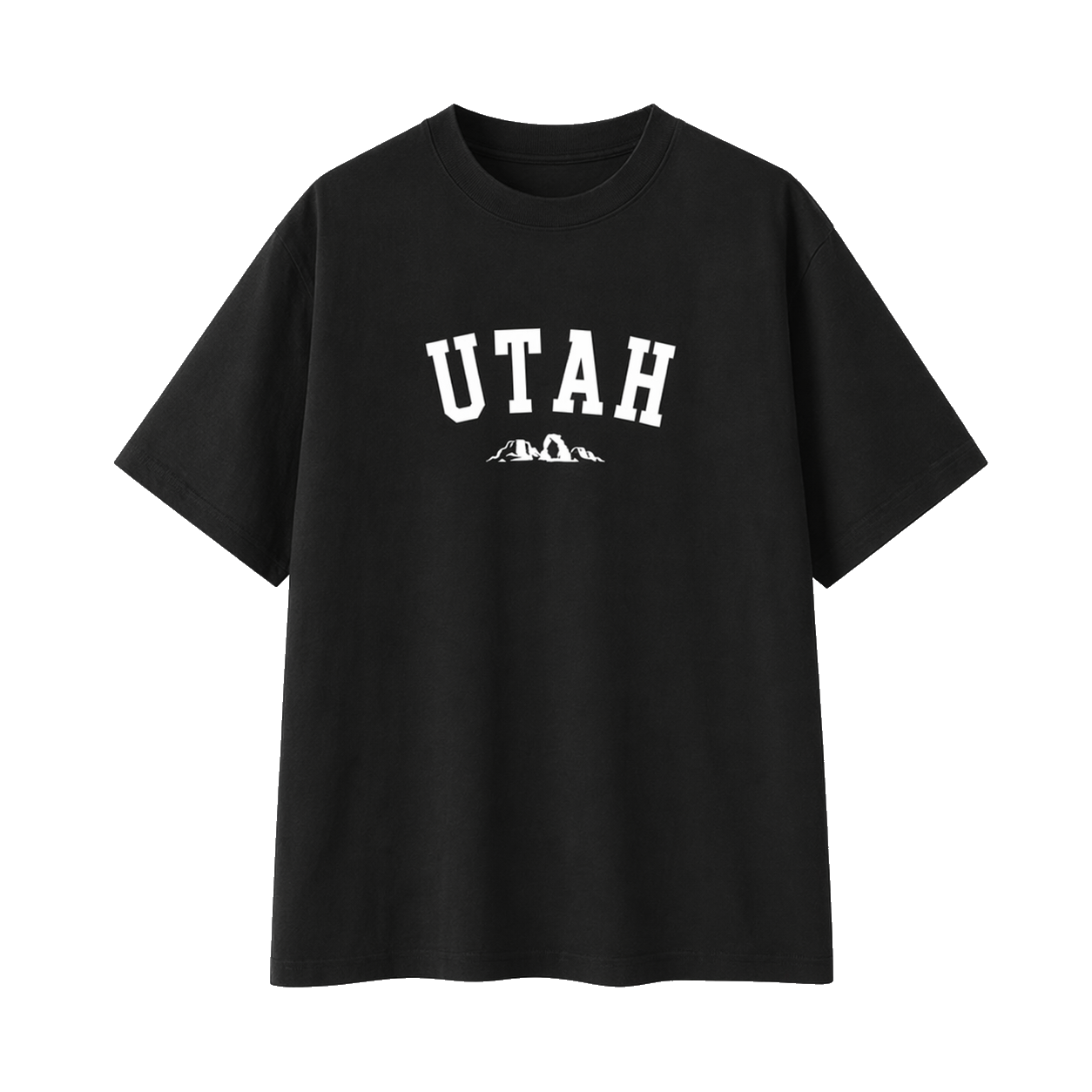 Collection 9 Utah Essential Cotton T-Shirt - Black front