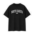 Collection 4 North Dakota Essential Cotton T-Shirt - Black front