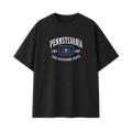 Collection 8 Pennsylvania Essential Cotton T-Shirt - Black front