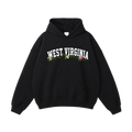Collection 10 West Virginia Oversize Fleeced Hoodie - Black front