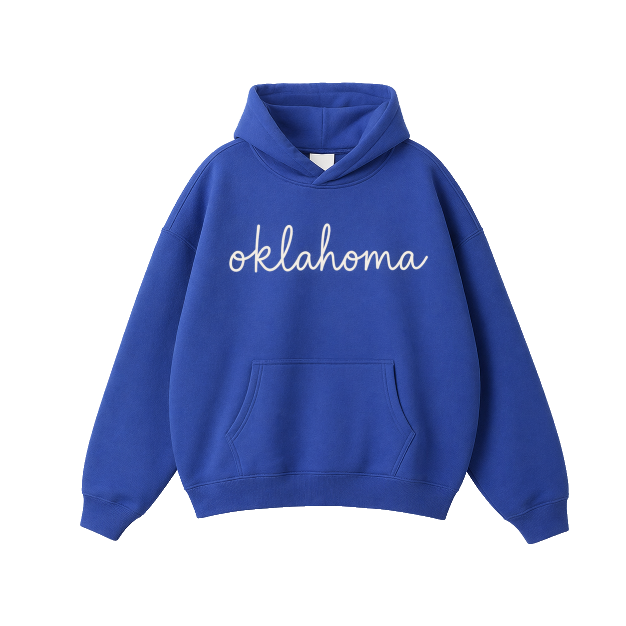 Collection 3 Oklahoma Oversize Fleeced Hoodie - Klein Blue front