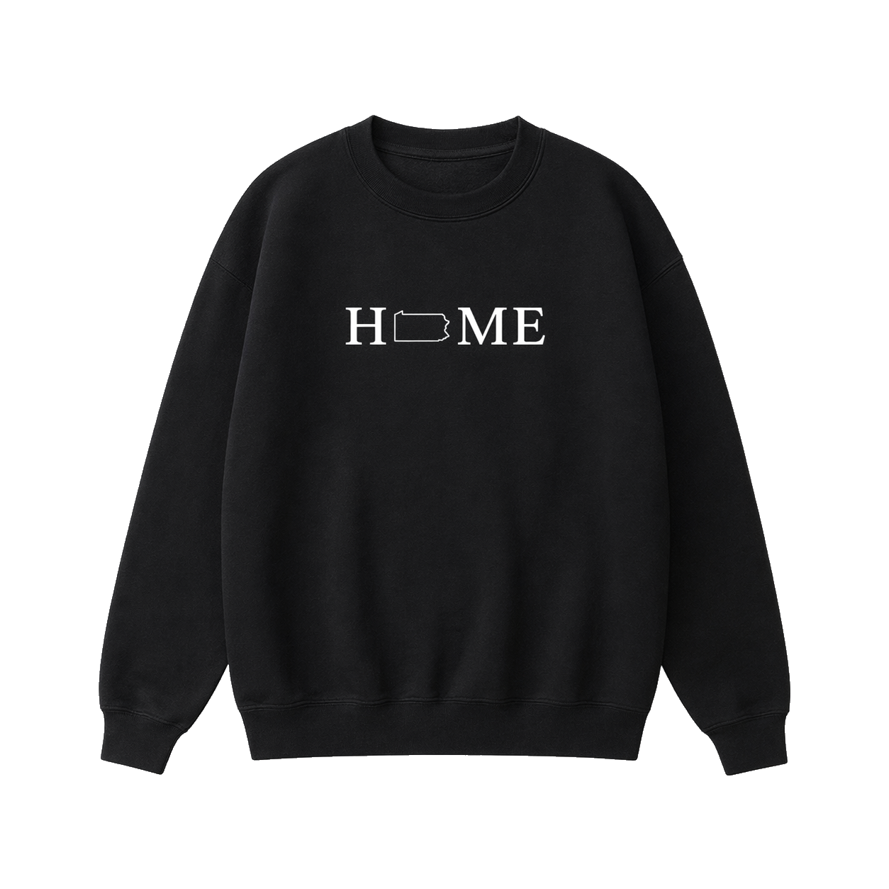 Collection 5 Pennsylvania Essential Heavyweight Crewneck Sweatshirt - Black front