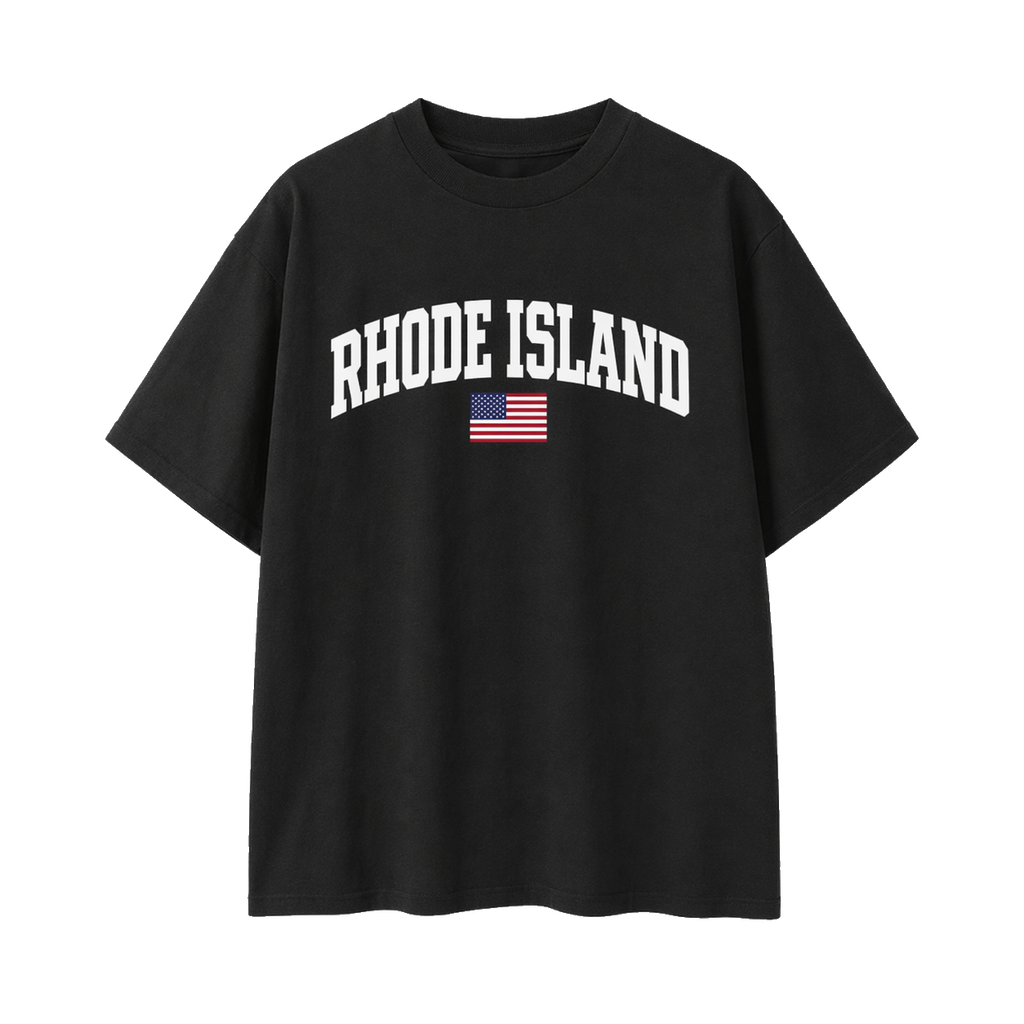 Collection 2 Rhode Island Essential Cotton T-Shirt - Black front