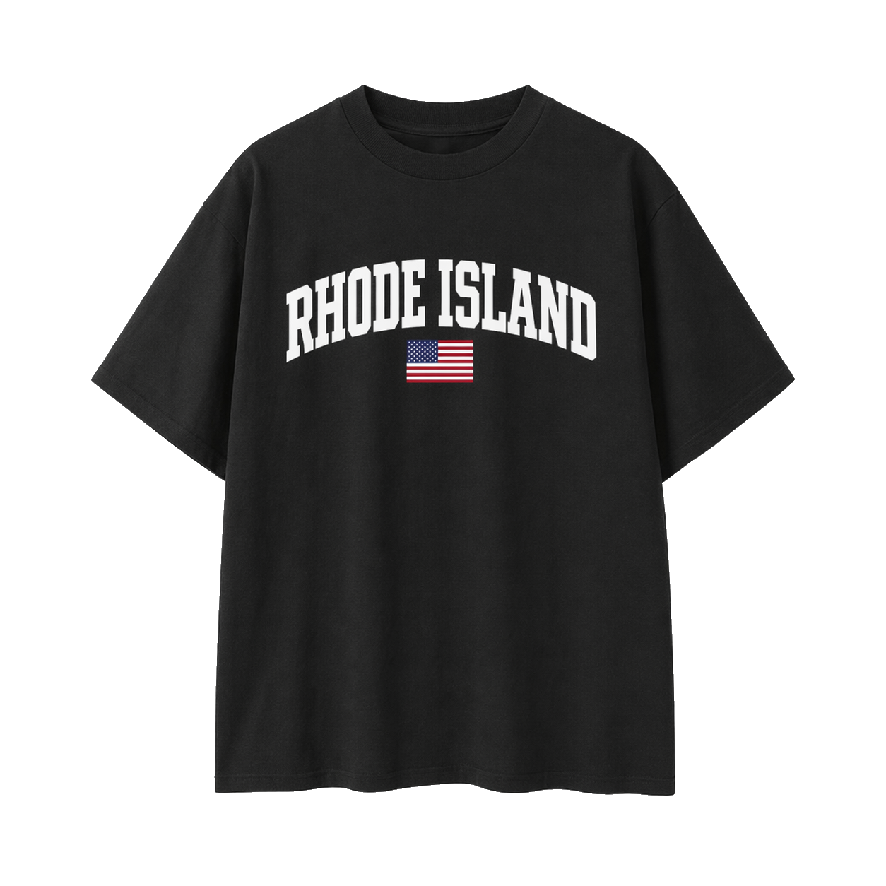 Collection 2 Rhode Island Essential Cotton T-Shirt - Black front