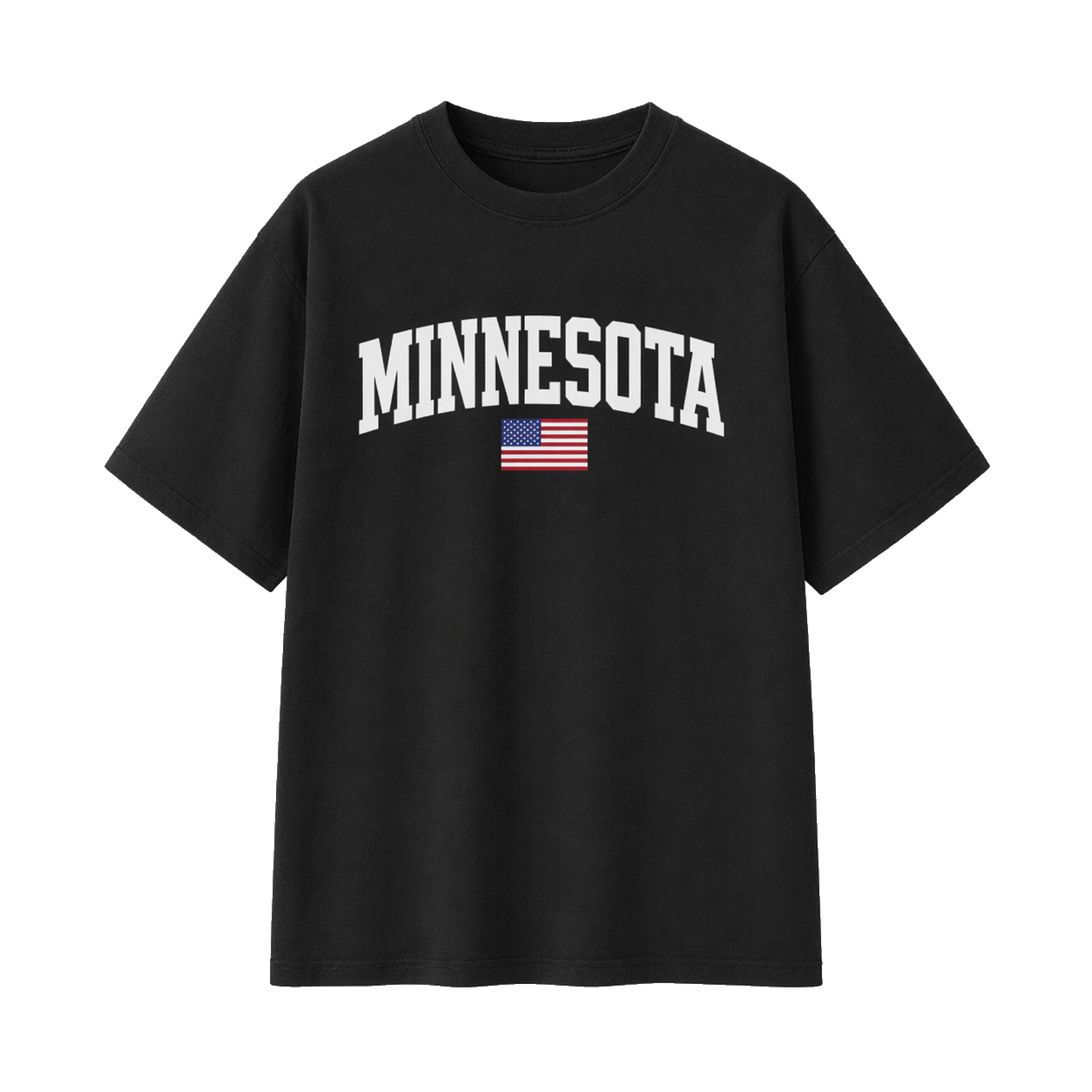 Collection 2 Minnesota Essential Cotton T-Shirt - Black front