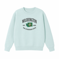 Collection 8 Washington Essential Heavyweight Crewneck Sweatshirt - Water Blue front