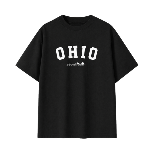 Collection 9 Ohio Essential Cotton T-Shirt - Black front