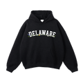 Collection 10 Delaware Oversize Fleeced Hoodie - Black front