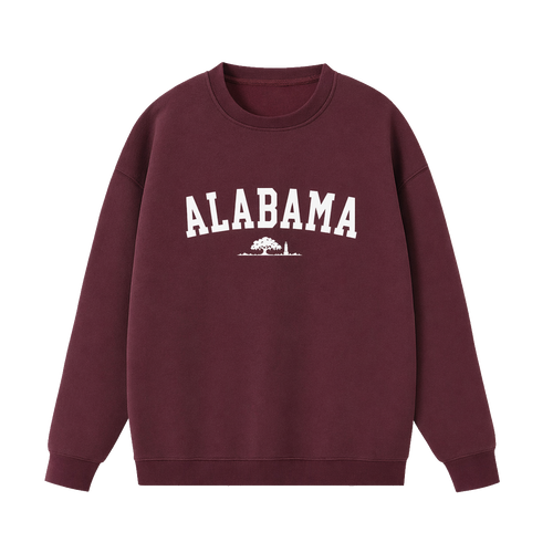 Collection 9 Alabama Essential Heavyweight Crewneck Sweatshirt - Dull Red front