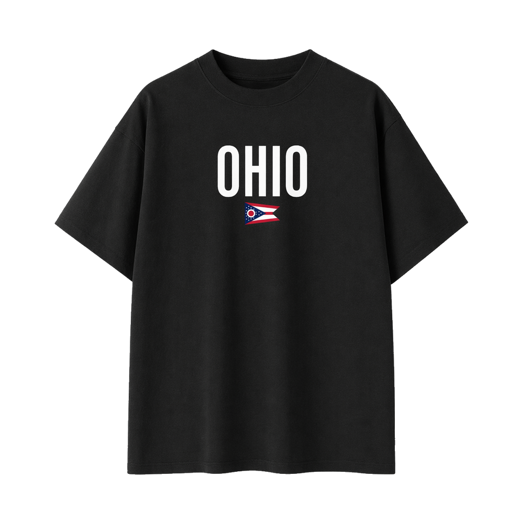 Collection 7 Ohio Essential Cotton T-Shirt - Black front