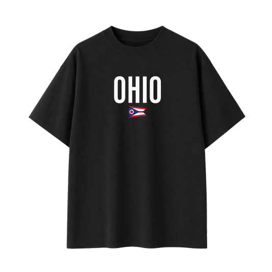 Collection 7 Ohio Essential Cotton T-Shirt - Black front