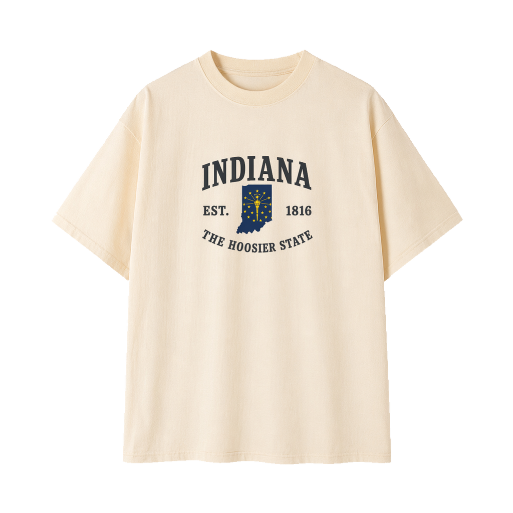 Collection 8 Indiana Essential Cotton T-Shirt - Apricot front