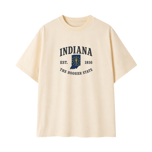 Collection 8 Indiana Essential Cotton T-Shirt - Apricot front