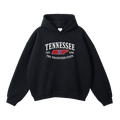 Collection 8 Tennessee Oversize Fleeced Hoodie - Black front