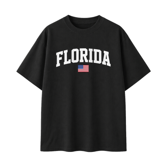 Collection 2 Florida Essential Cotton T-Shirt - Black front