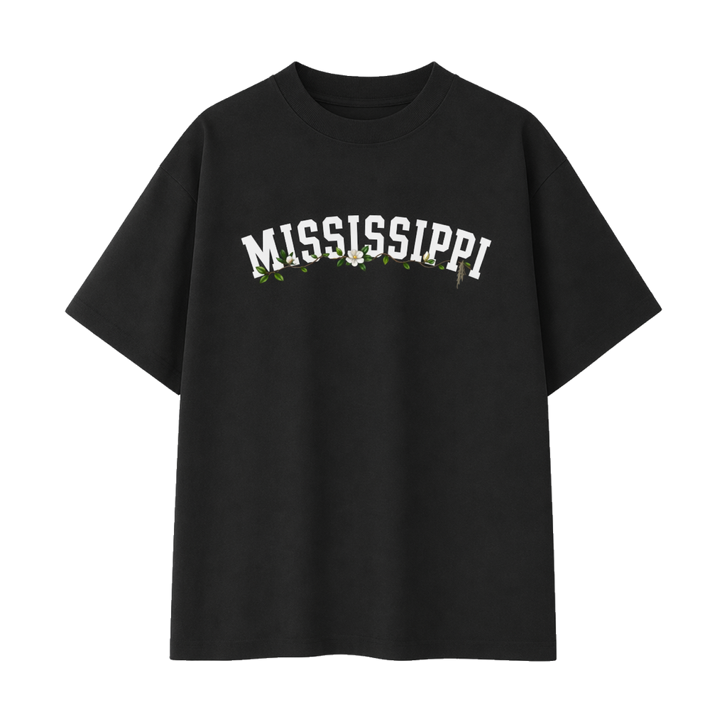 Collection 10 Mississippi Essential Cotton T-Shirt - Black front