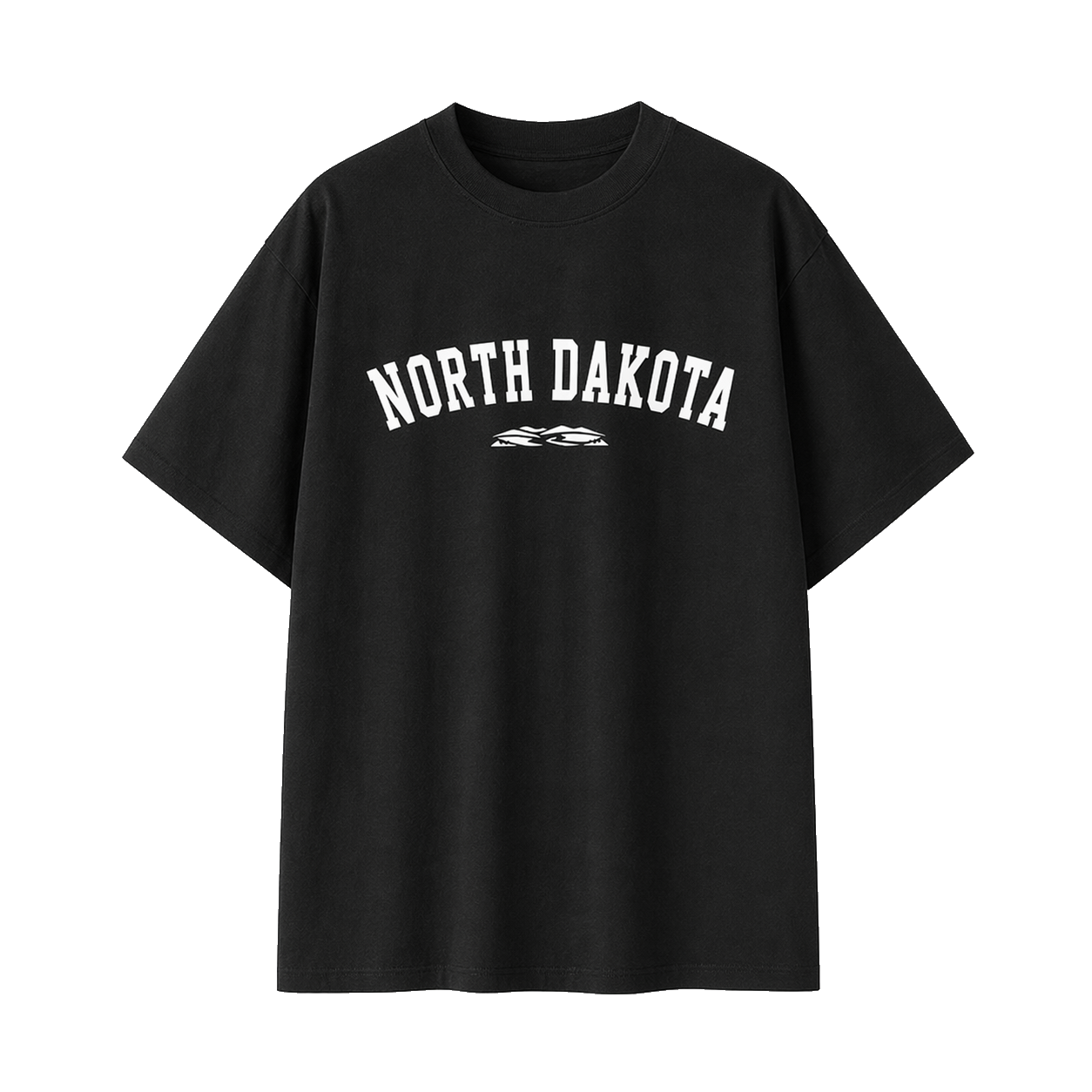 Collection 9 North Dakota Essential Cotton T-Shirt - Black front