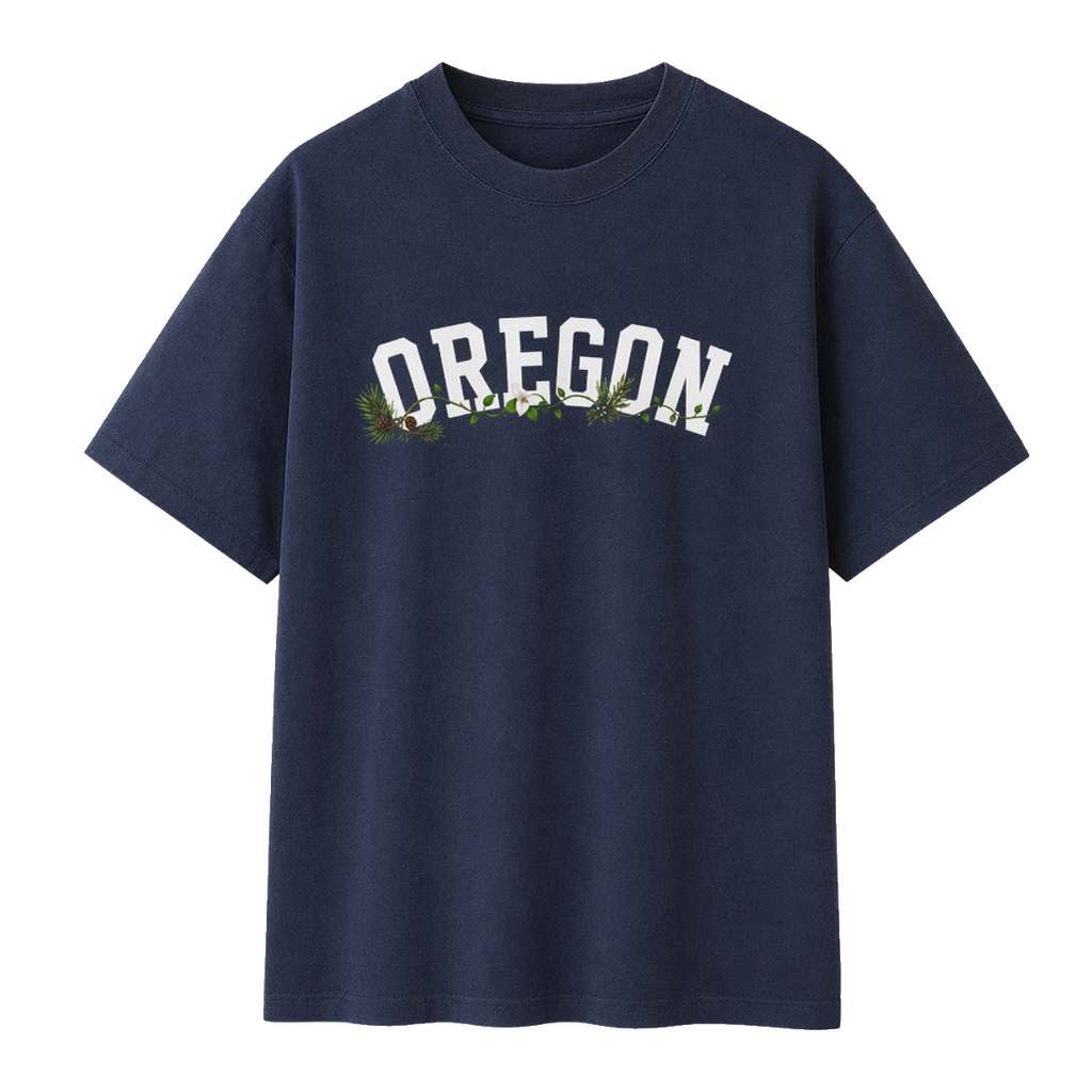 Collection 10 Oregon Essential Cotton T-Shirt - Navy Blue front
