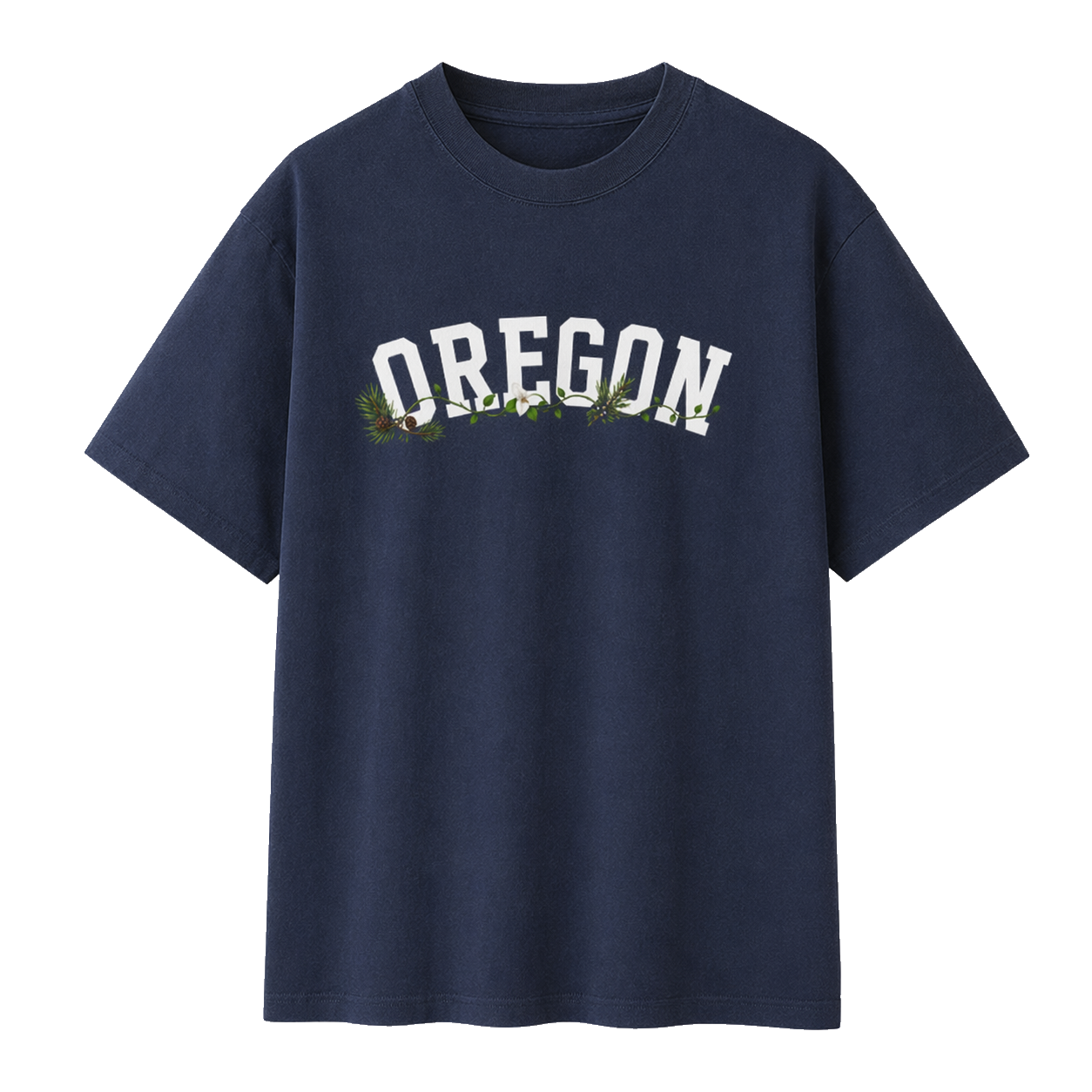 Collection 10 Oregon Essential Cotton T-Shirt - Navy Blue front