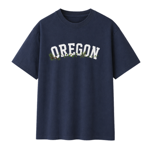 Collection 10 Oregon Essential Cotton T-Shirt - Navy Blue front