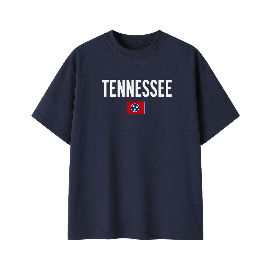 Collection 7 Tennessee Essential Cotton T-Shirt - Navy Blue front