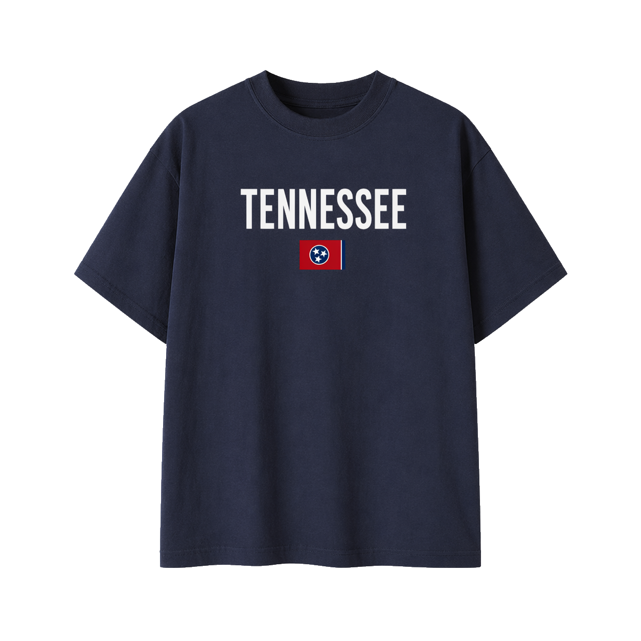 Collection 7 Tennessee Essential Cotton T-Shirt - Navy Blue front