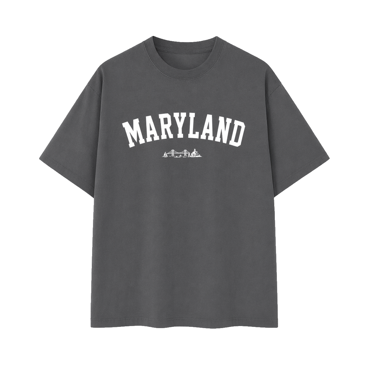 Collection 9 Maryland Essential Cotton T-Shirt - Dark Gray front