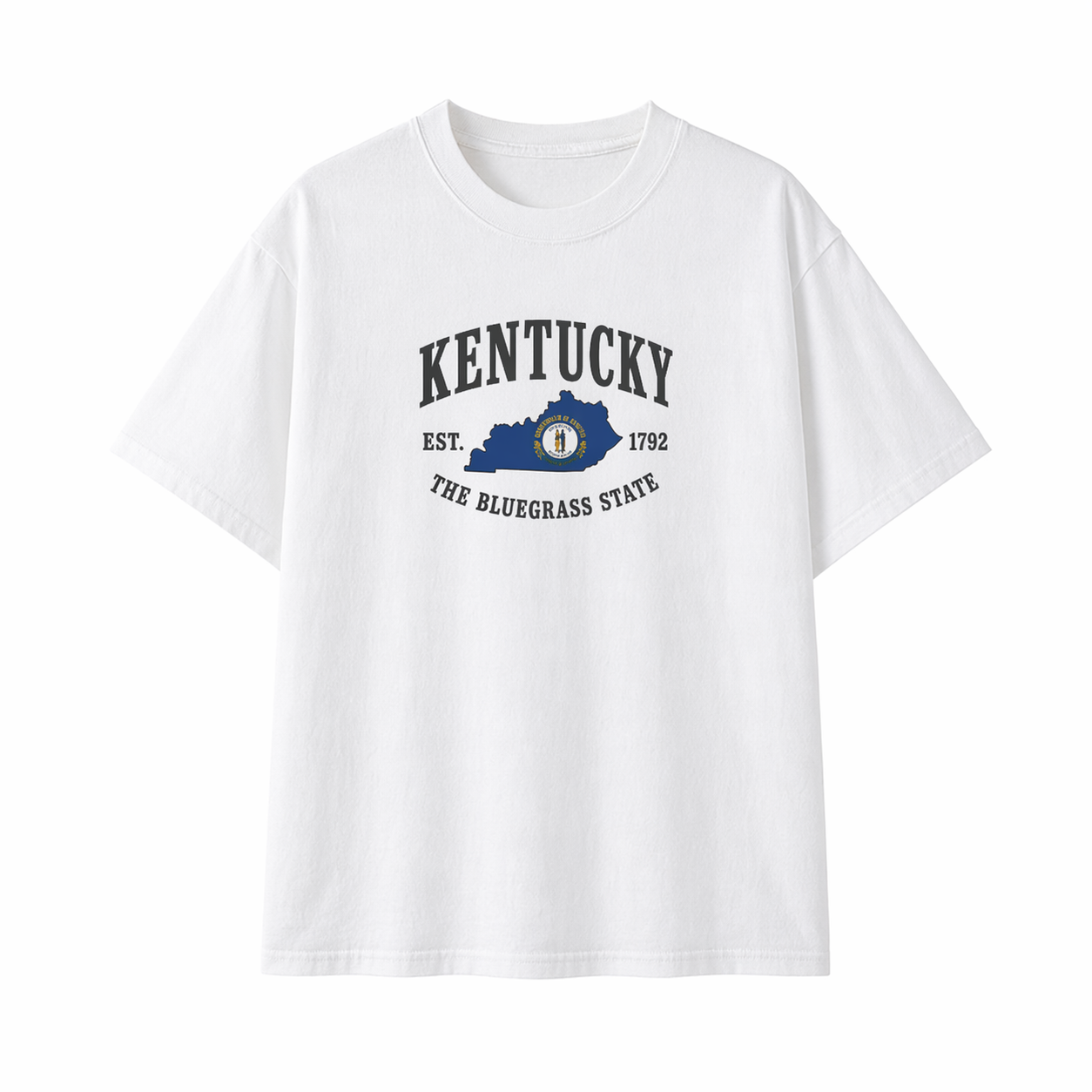 Collection 8 Kentucky Essential Cotton T-Shirt - White front