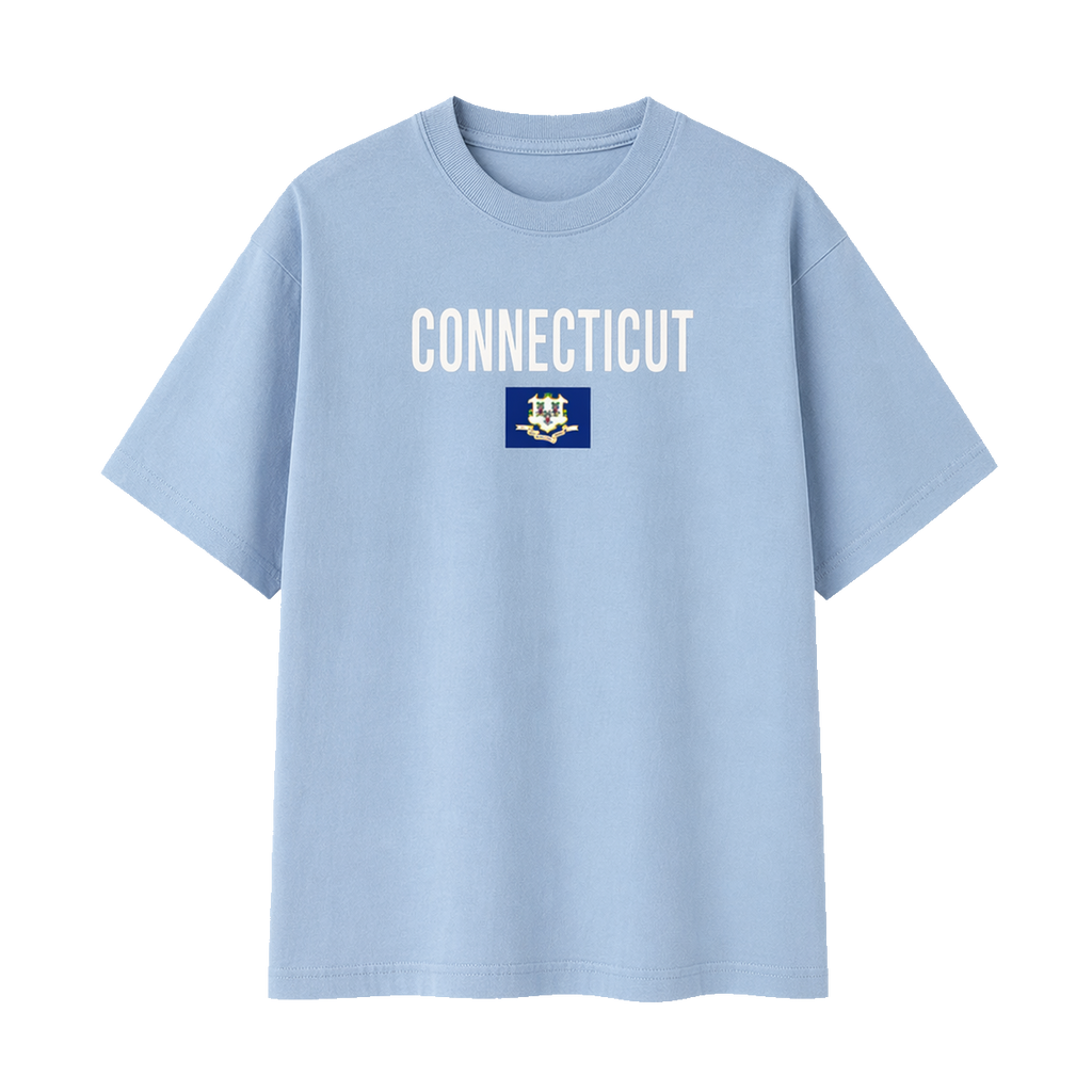 Collection 7 Connecticut Essential Cotton T-Shirt - Light Blue front