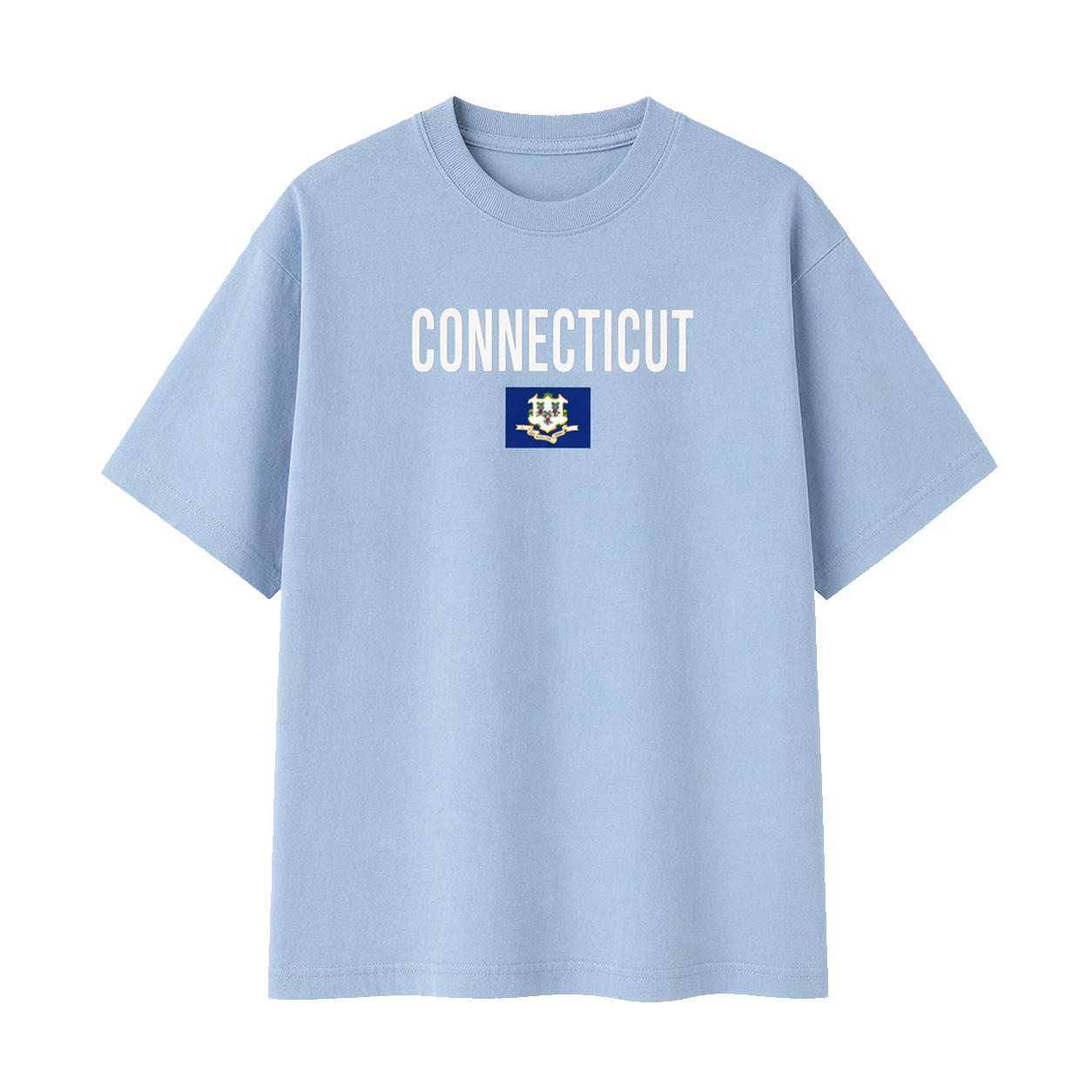 Collection 7 Connecticut Essential Cotton T-Shirt - Light Blue front