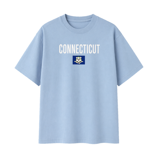 Collection 7 Connecticut Essential Cotton T-Shirt - Light Blue front