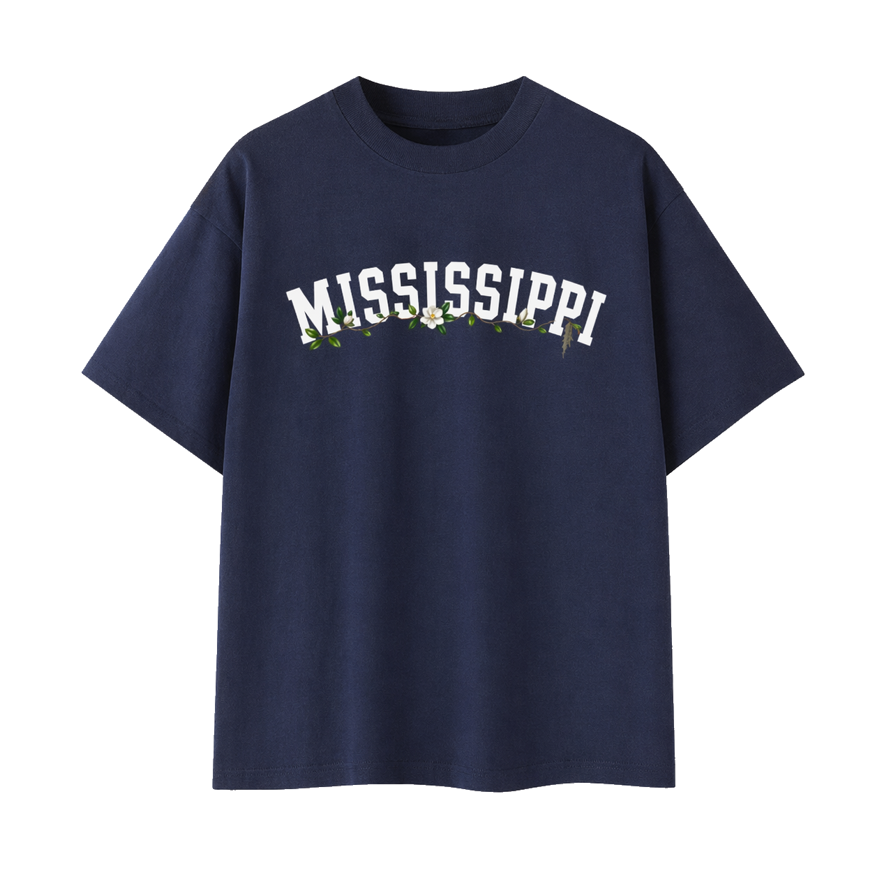 Collection 10 Mississippi Essential Cotton T-Shirt - Navy Blue front