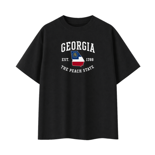 Collection 8 Georgia Essential Cotton T-Shirt - Black front
