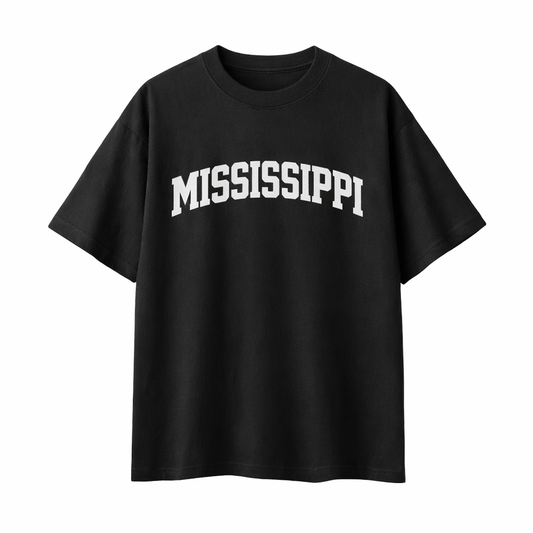 Collection 1 Mississippi Essential Cotton T-Shirt - Black front
