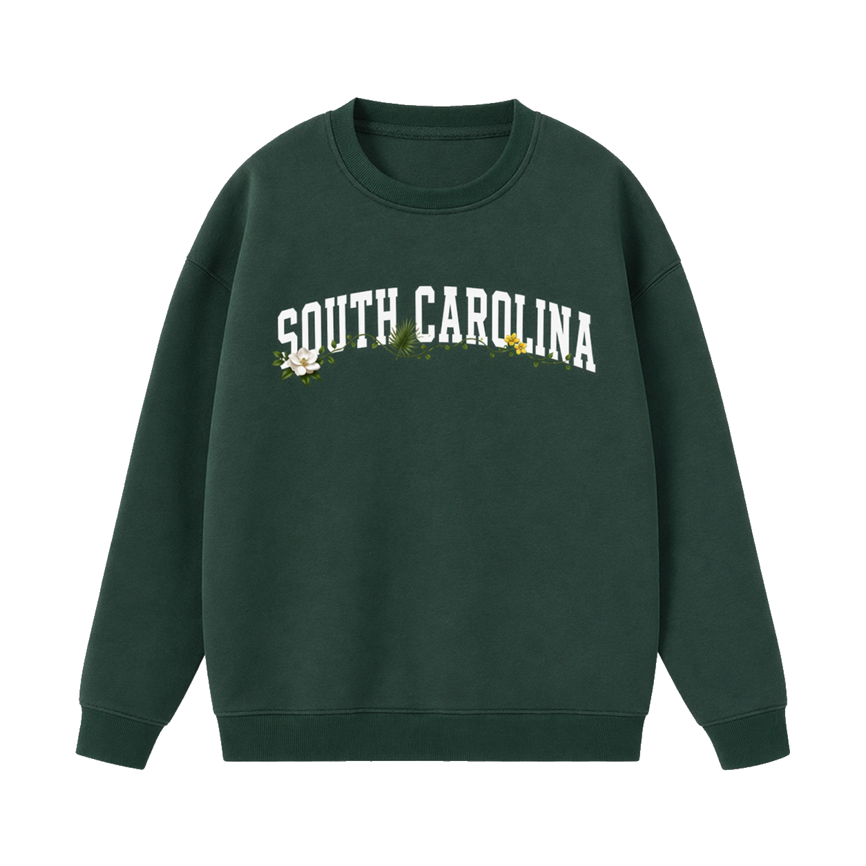 Collection 10 South Carolina Essential Heavyweight Crewneck Sweatshirt - Dark Green front